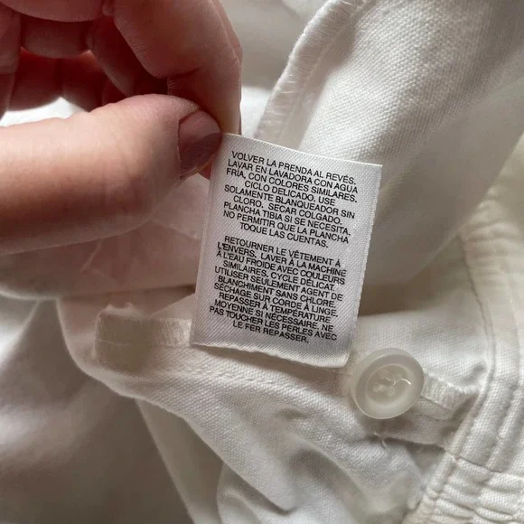 Light Weight Denim Jacket 12 Alfred Dunner White Floral Beaded Cotton Everyday - Picture 9 of 9